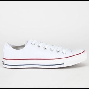 Converse White Canvas Tennis Shoes SZ 6